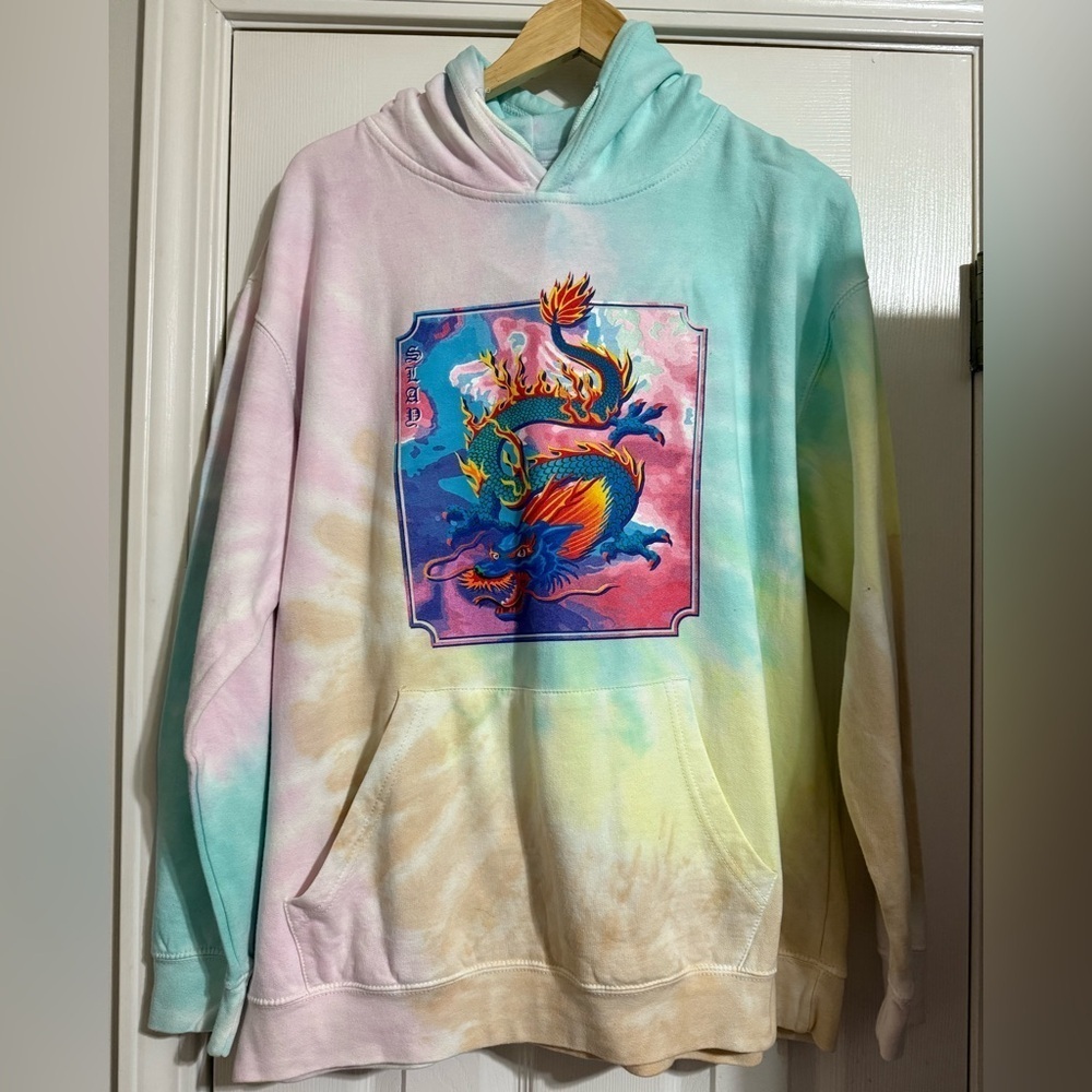 NWT Tie Dye Dragon Hoodie